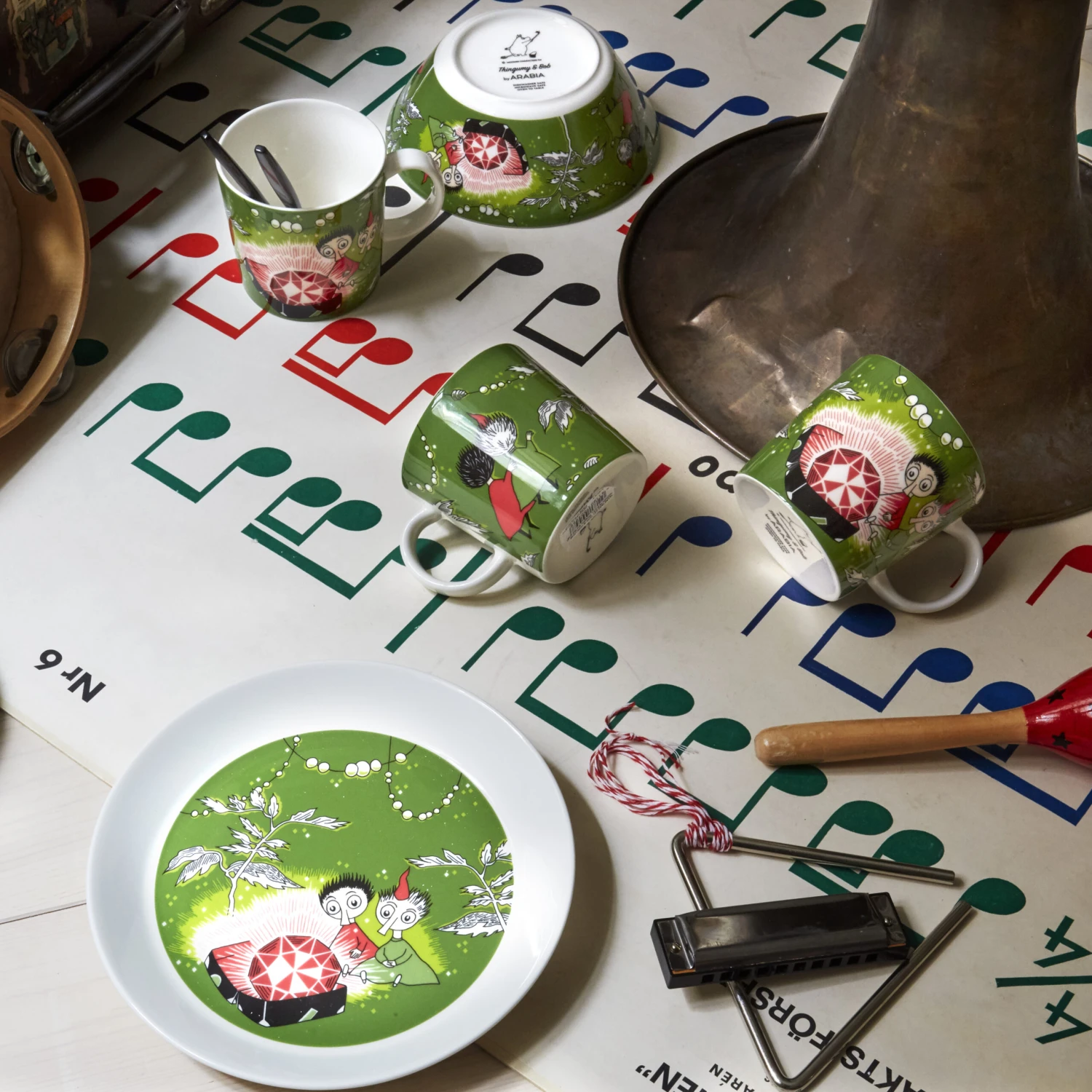 Arabia Thingumy & Bob King's Ruby Moomin Mok 7 Arabia Thingumy & Bob King's Ruby Moomin Mok - Afbeelding 5